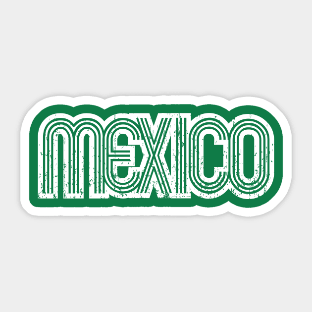 Mexico Retro logo - grunge Sticker by verde